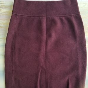Express sz medium burgundy pencil skirt stretch